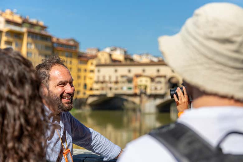 Llegando al Ponte Vecchio