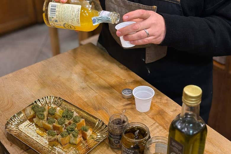 Probaremos diferentes productos típicos de la Toscana