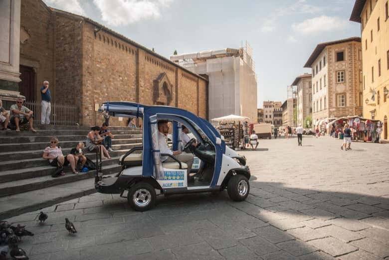 Esplorando Firenze in golf cart