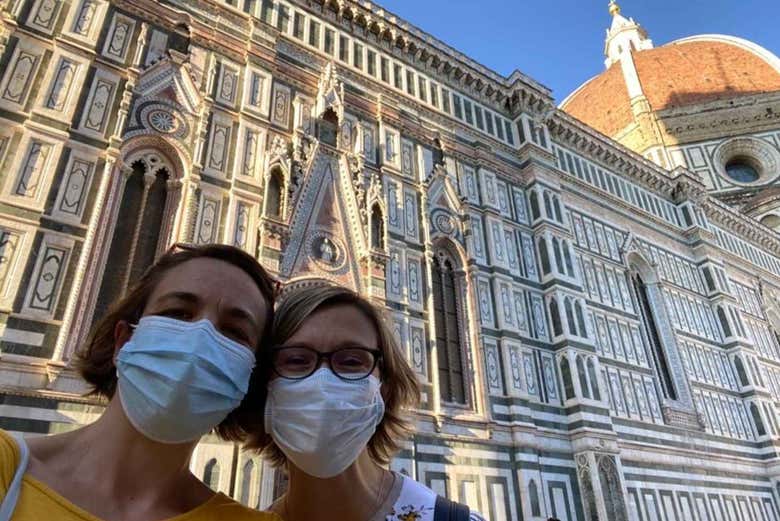 Un selfie al Duomo di Firenze