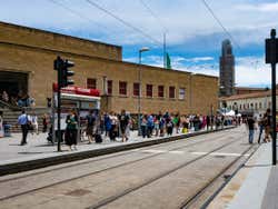 Fermata del tram a Firenze