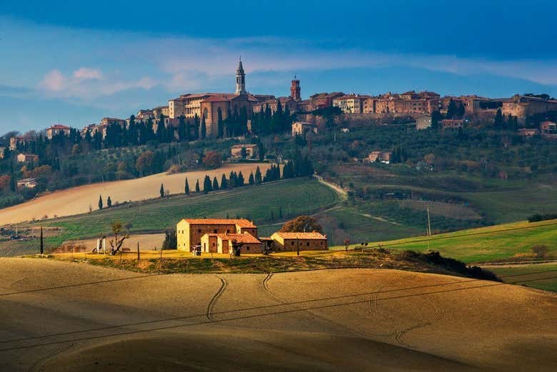 Panoramic view of Pienza