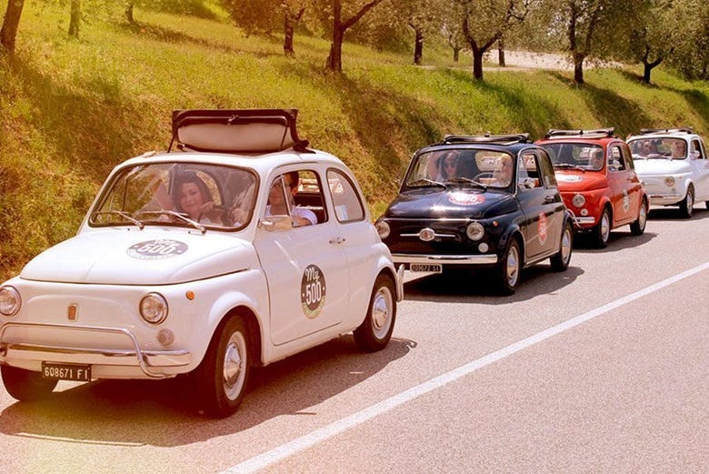 Exploring Tuscany in a Fiat 500 