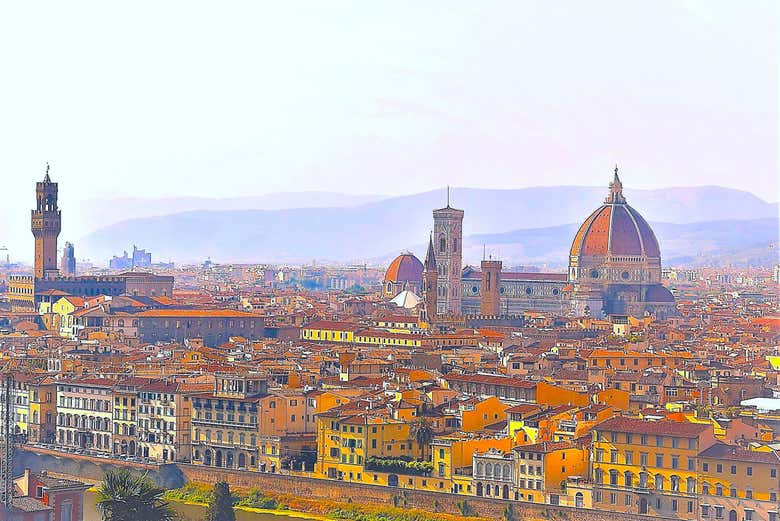 Florencia vista desde el mirador Piazzale Michelangelo