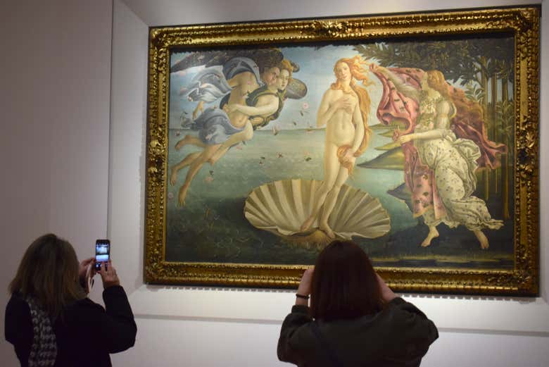 La sala de Botticelli en los Uffizi