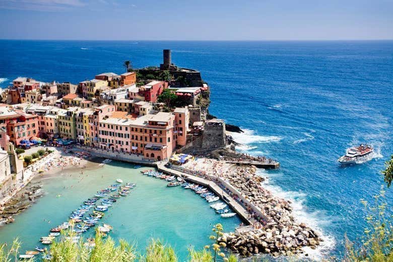 Vista aérea de Vernazza