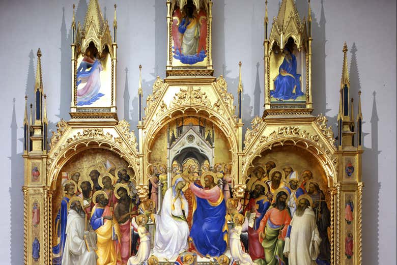 La Coronación de la Virgen, políptico de Lorenzo Monaco