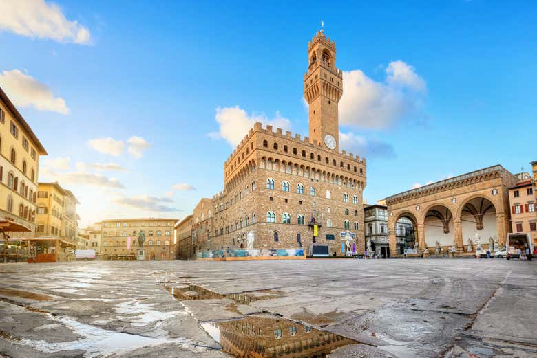 Le palazzo Vecchio sur la piazza della Signoria