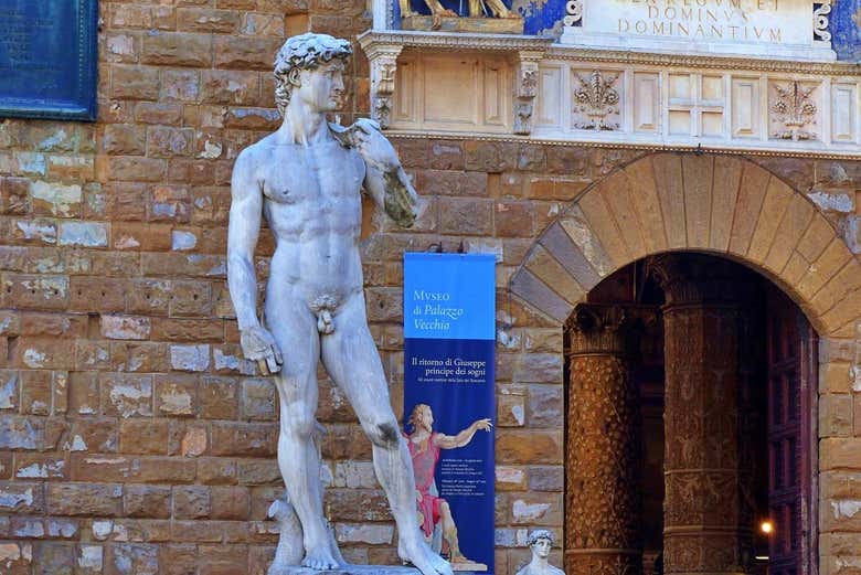 La copie du David à la Place de la Seigneurie