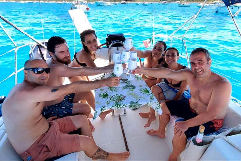 Empezando el paseo en velero por Gallipoli