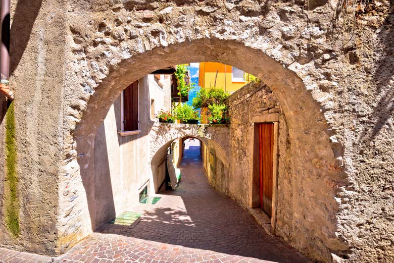 Calles empedradas de Limone sul Garda