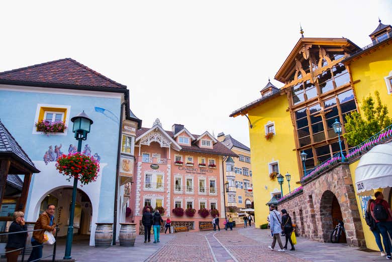 Recorriendo las calles de Ortisei