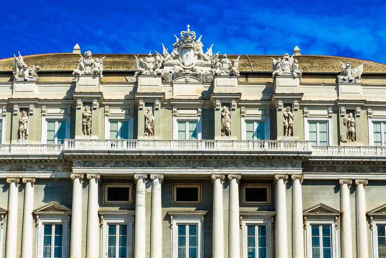 The Doge's Palace is located in the centre of Genoa