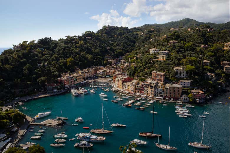 Vista aerea di Portofino