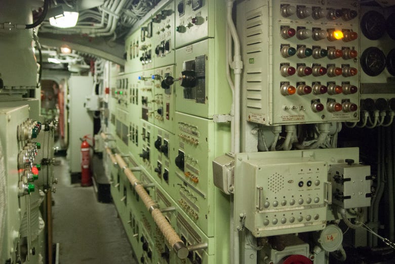 All'interno del sottomarino Nazario Sauro