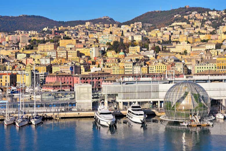 Vista de Génova y la Biosfera