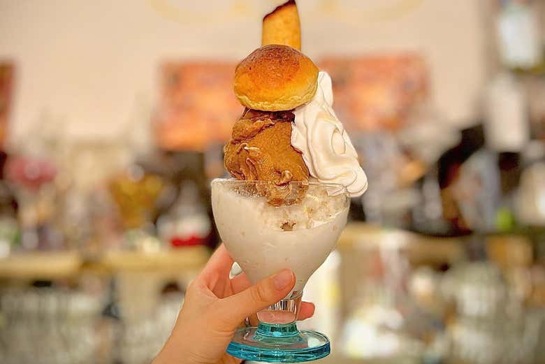 Una coppa di gelato