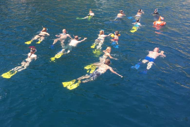 Practicando snorkel
