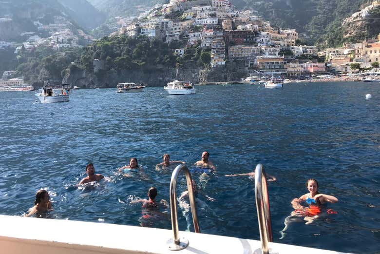 Un chapuzón en alta mar