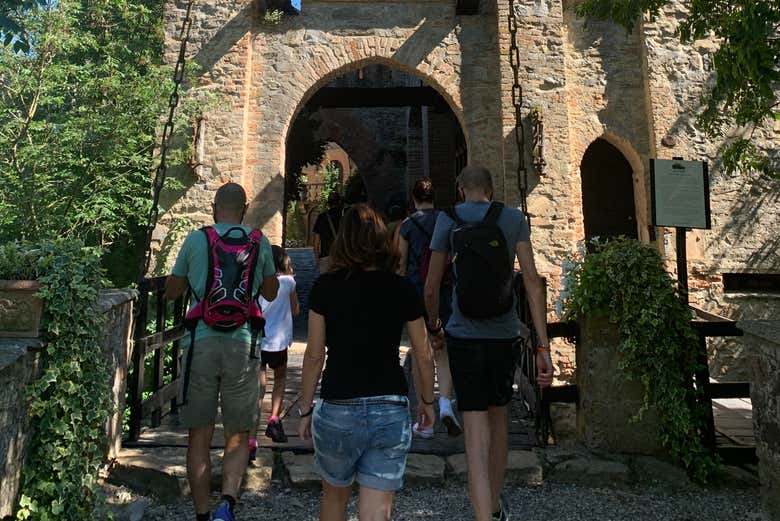 L'entrée du château de Gropparello