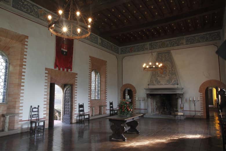 One of the rooms of the castle
