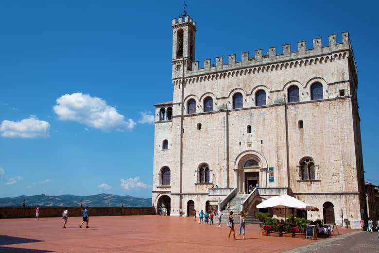 Palazzo dei Consoli in the Piazza Grande