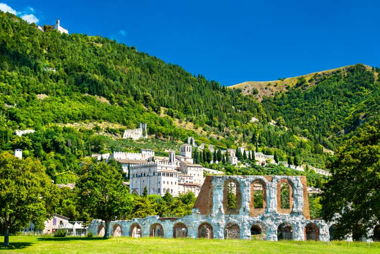 Disfrutando de las vistas del teatro romano