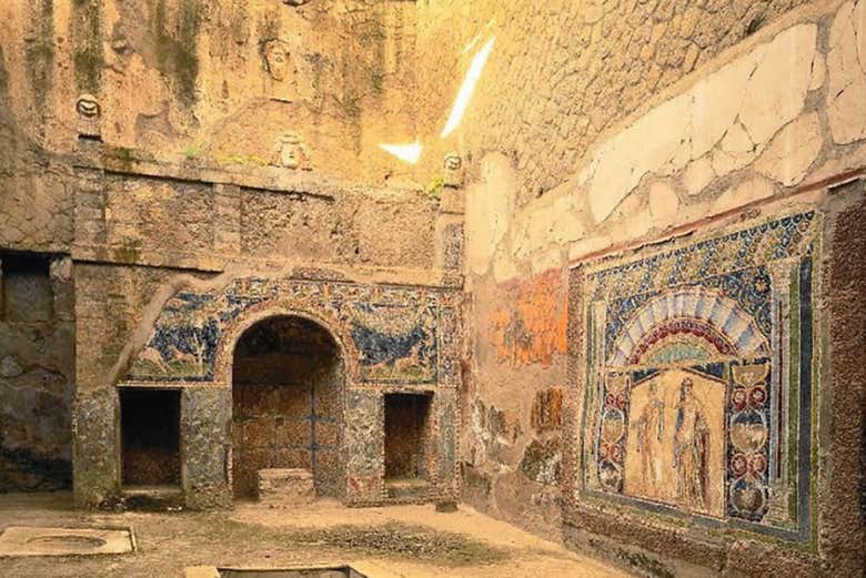 Mosaïque à l'intérieur d'une villa