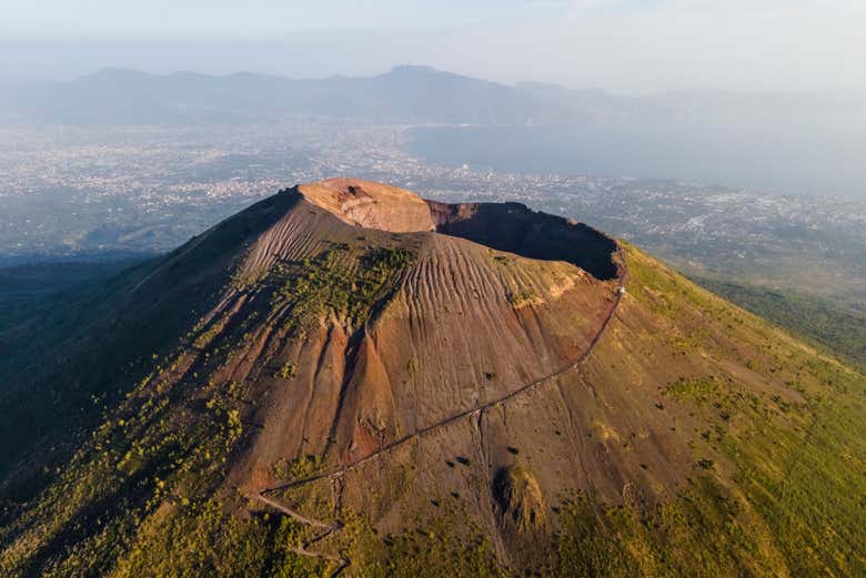 Vue panoramique sur le Vésuve