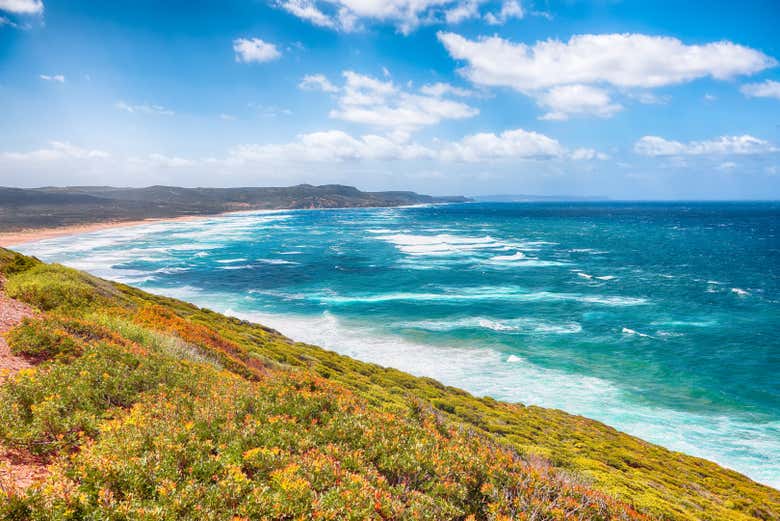Vista da praia de Fontanamare