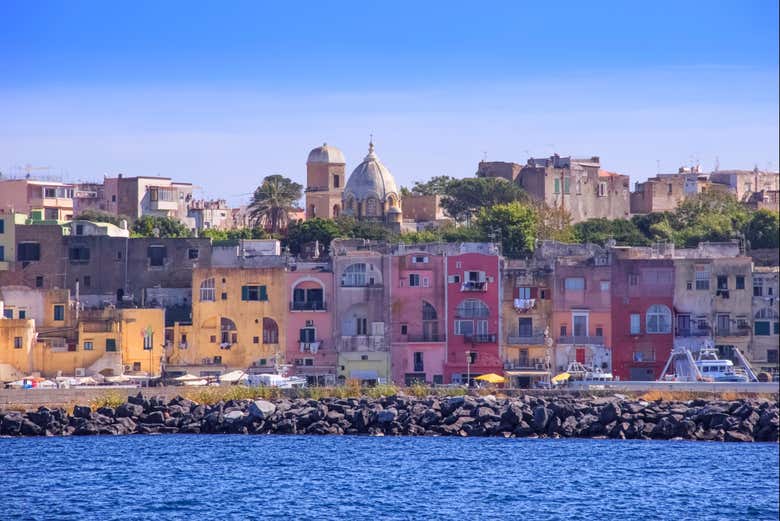 Maisons colorées à Procida