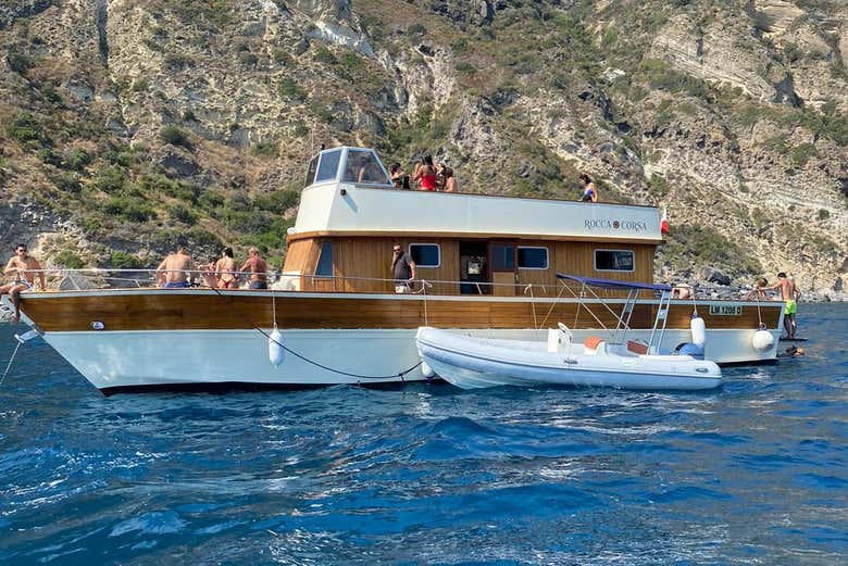 Bateau pendant l'activité