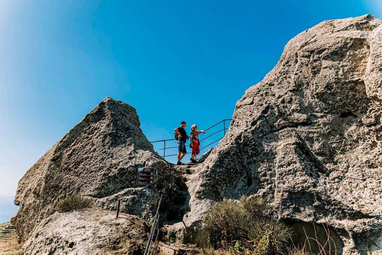 Desfrutando da trilha ao redor do Monte Epomeo