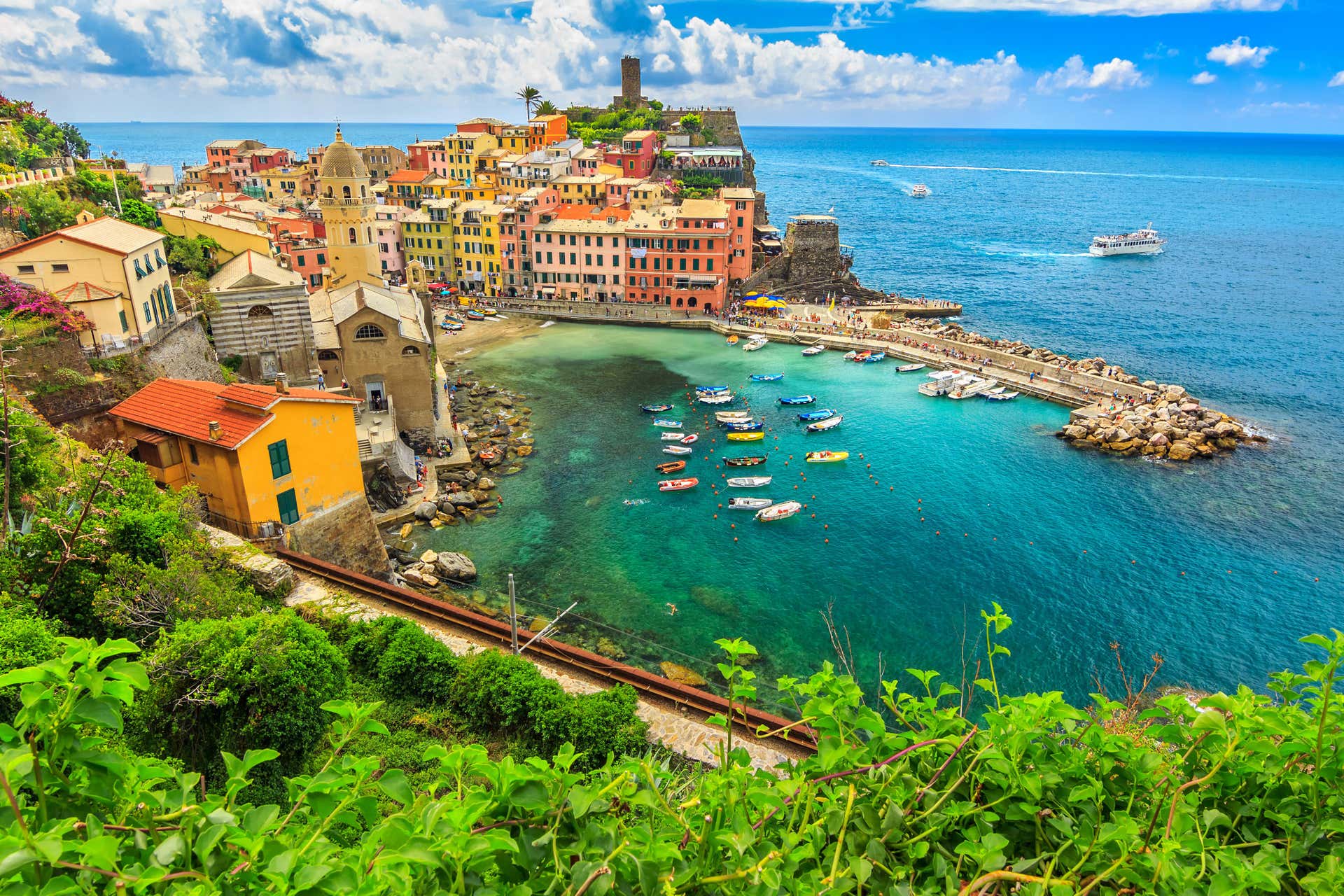 Excursão a Vernazza e Portovenere de barco