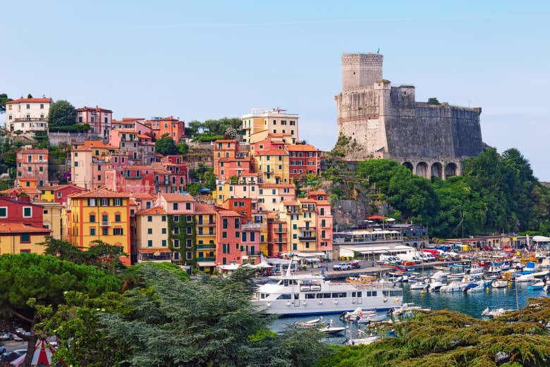 Bâtiments colorés à Lerici