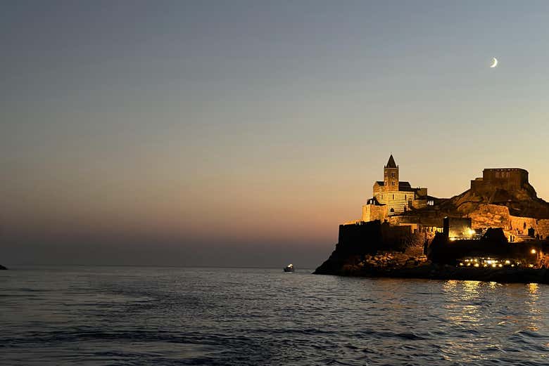 La tombée de la nuit sur Portovenere