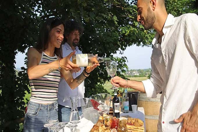 Degustazione di vini della fattoria