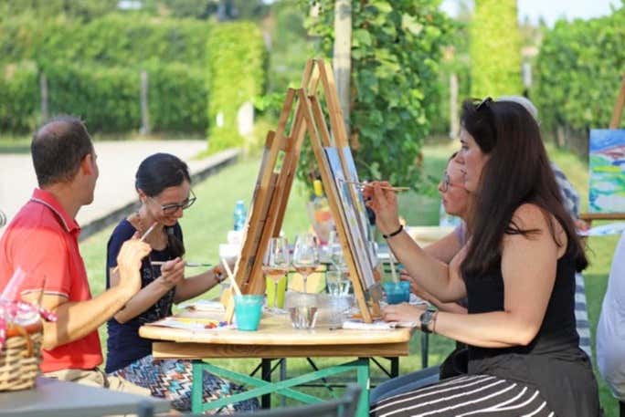 Pintando un bonito cuadro