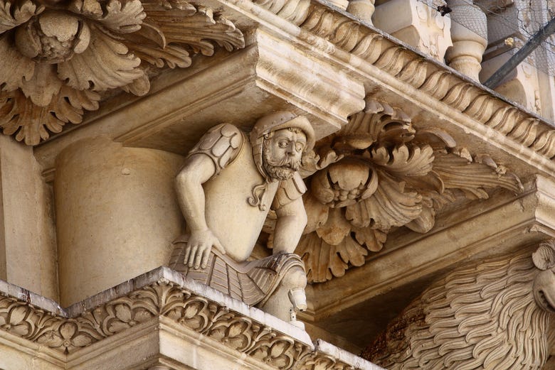 Dettagli architettonici della Basilica di Santa Croce