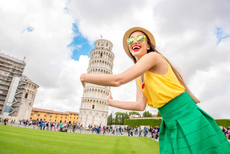 Una de las fotos más típicas de Pisa