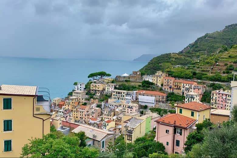 Views of the sea from Liguria