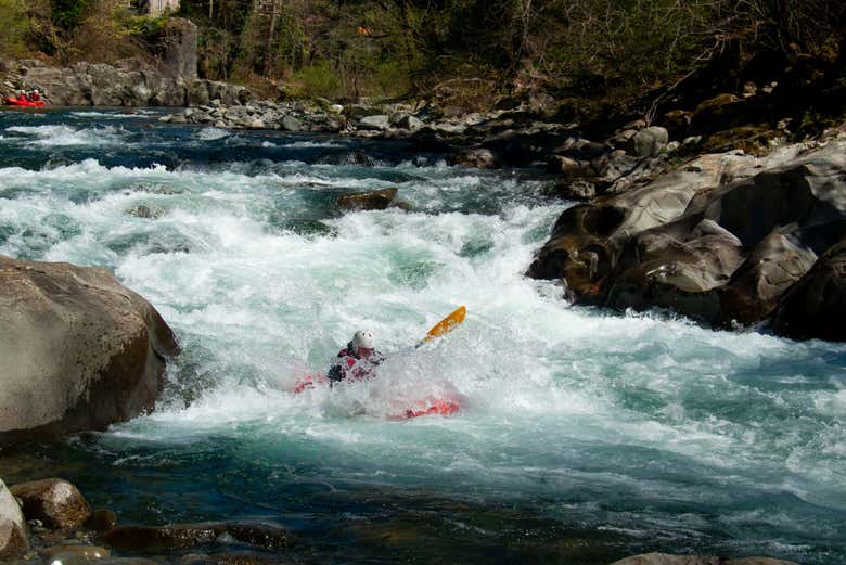 L'un des rapides de la rivière Lima