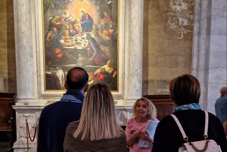Osservando L'Ultima Cena di Tintoretto