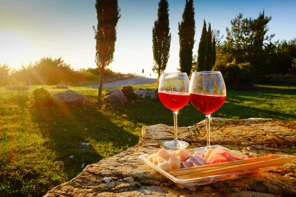 Degustazione di vino in Valdichiana