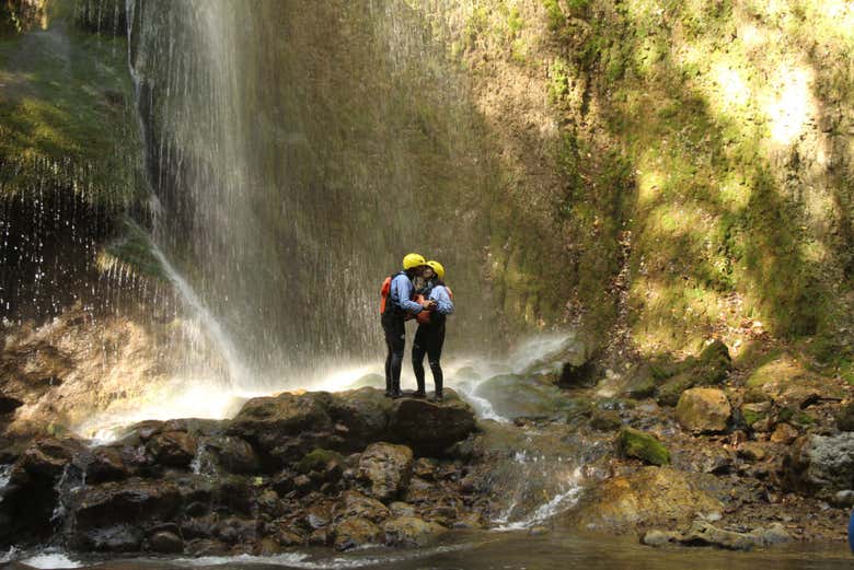 Un bacio durante l'esperienza