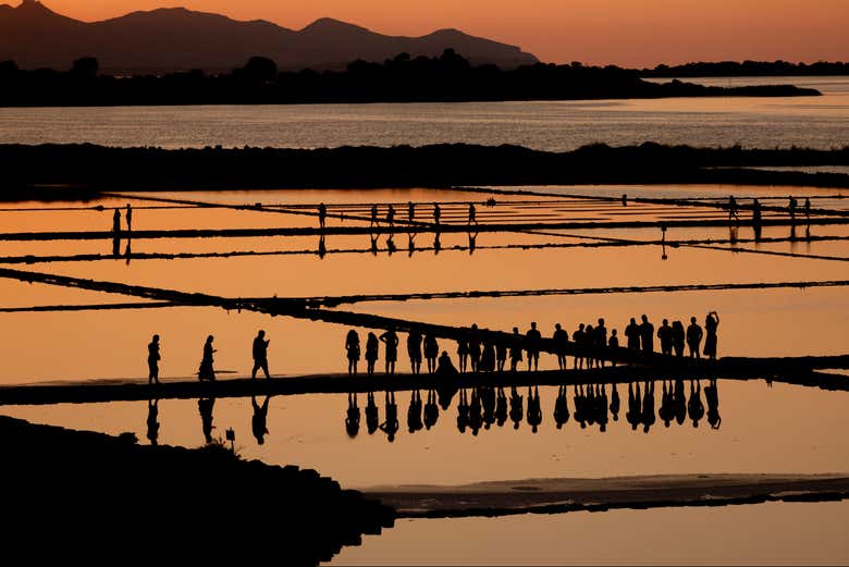 Paesaggi mozzafiato al tramonto