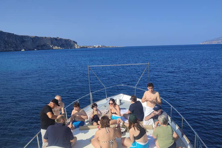 Sunbathe on board