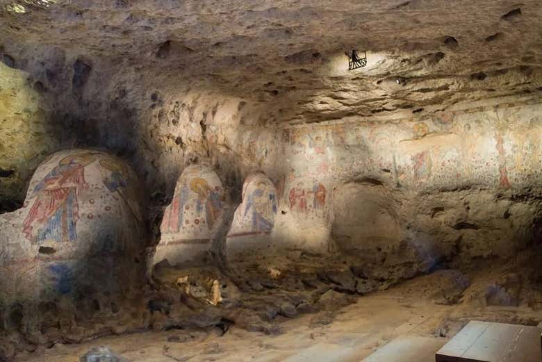 Admire different frescoes