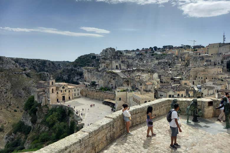 Depuis le point de vue de Matera