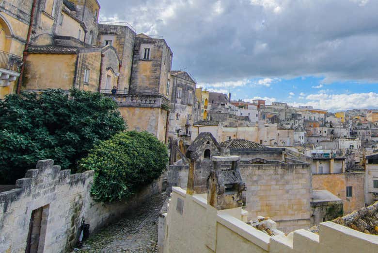 Vue panoramique de Matera